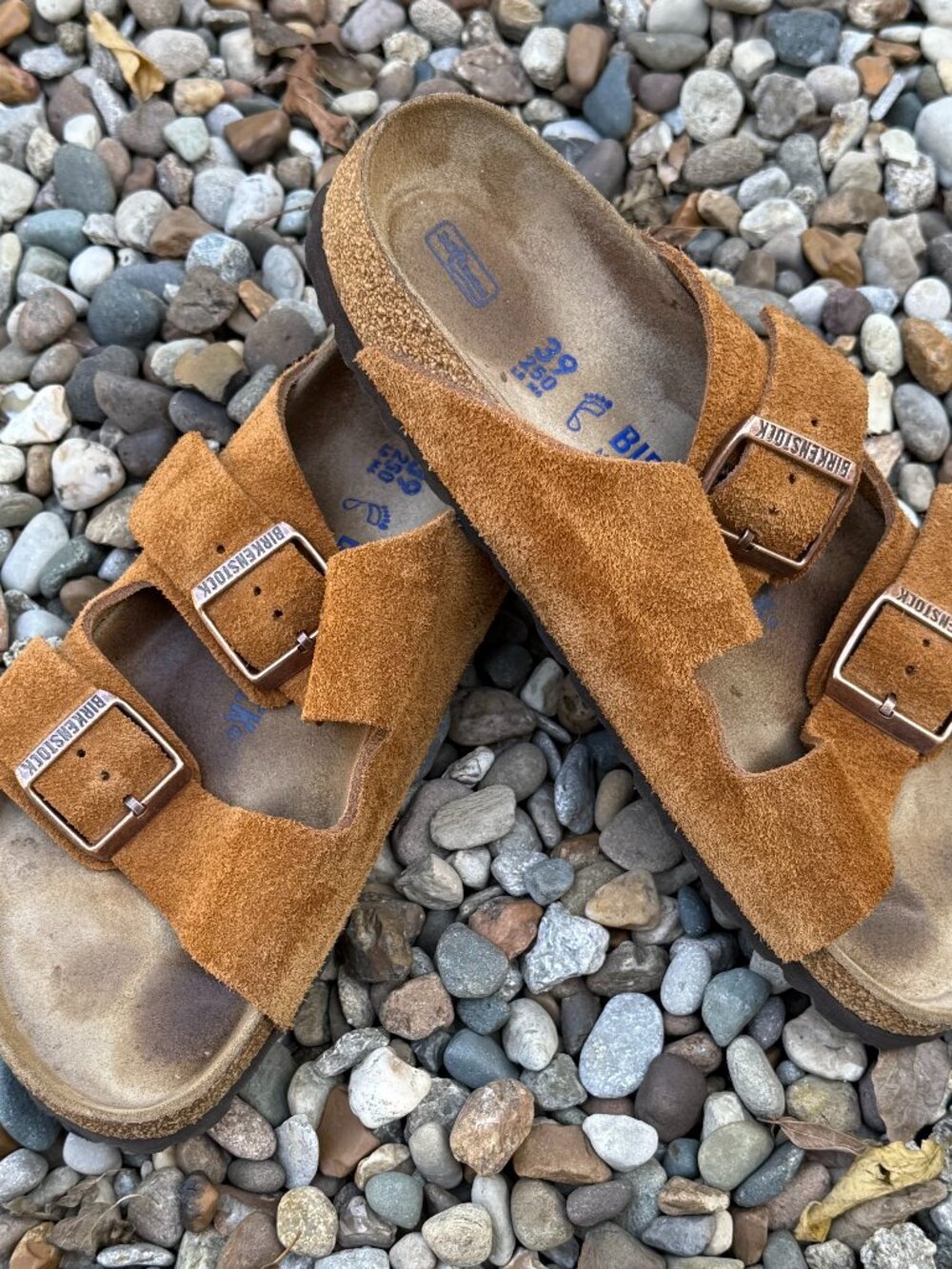 Birkenstock Arizona Mink Suede Sandals Sz 39